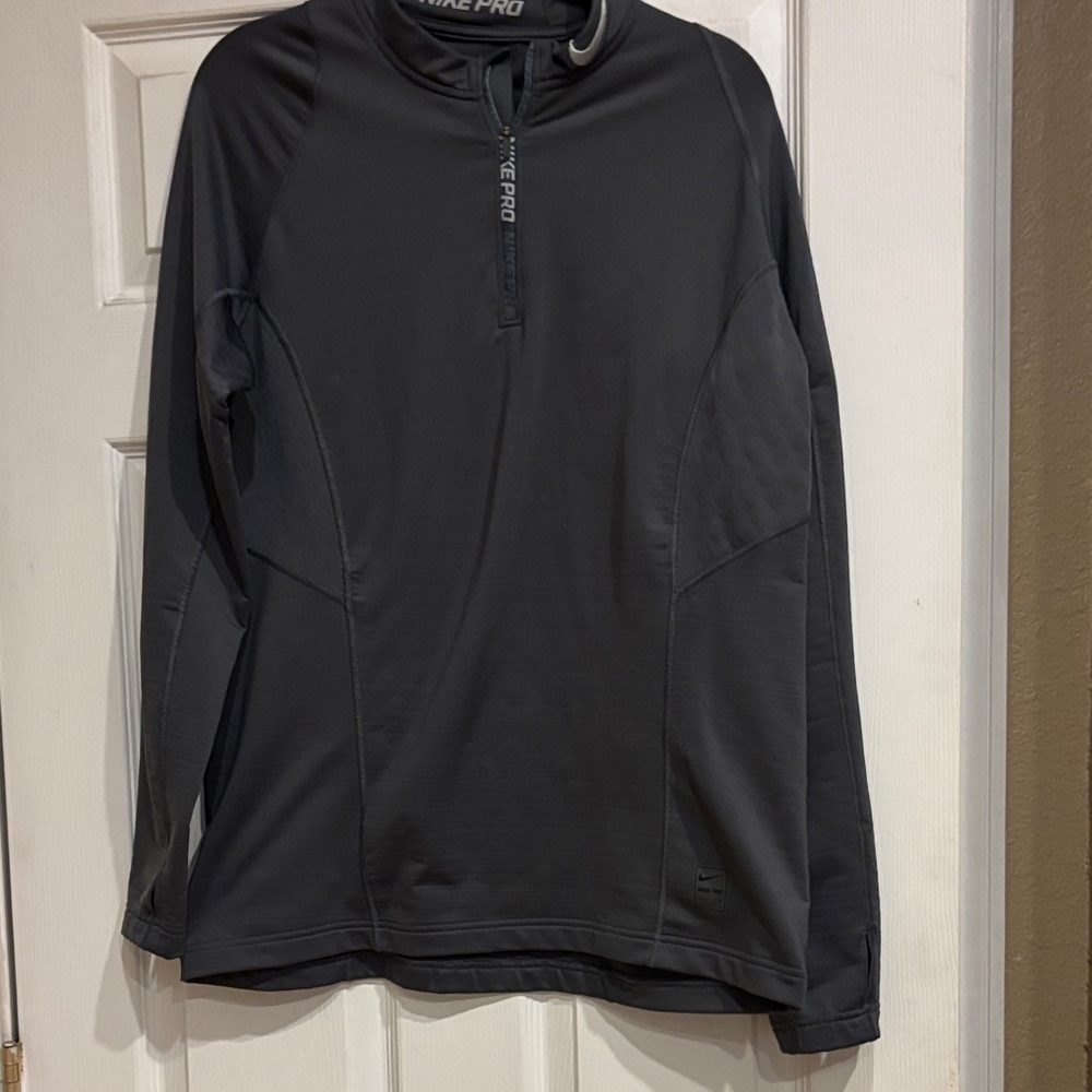 Nike Pro Charcoal Half-Zip Pullover